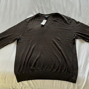 Banana Republic v neck sweater silk and cotton blend